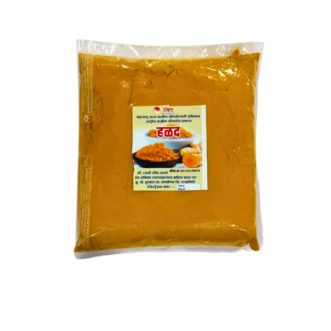 BHAIRI BHAVANI Turmeric Powder Haldi Traditional Spice Finely Ground for Daily Cooking Prepared by Women SHG Supporting Rural Livelihood and Local Food Heritage Pack of 500 gm