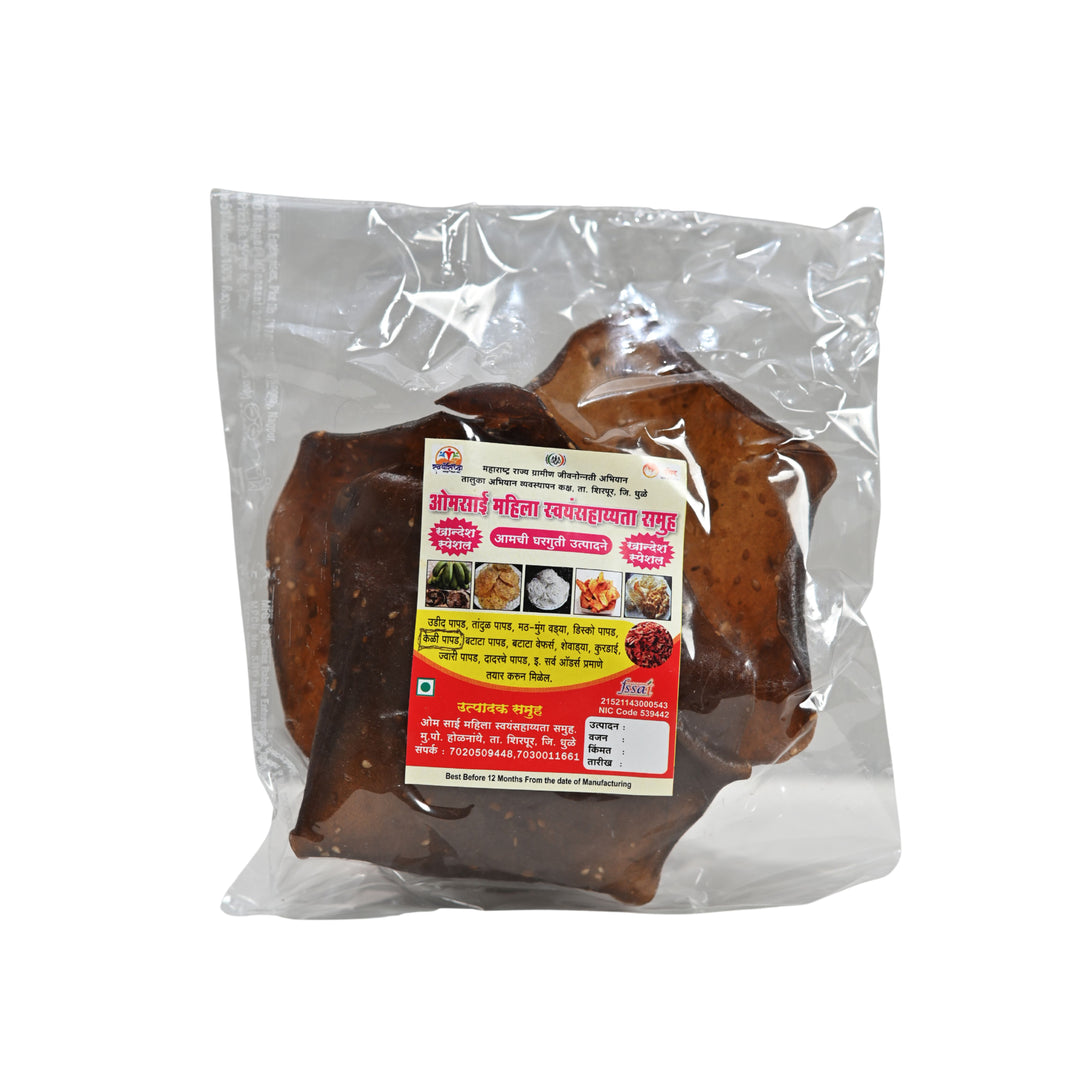 OM SAI Banana Papad Pack Of 250gm Traditional Ready To Fry Crispy Homemade Authentic Snack Premium Quality