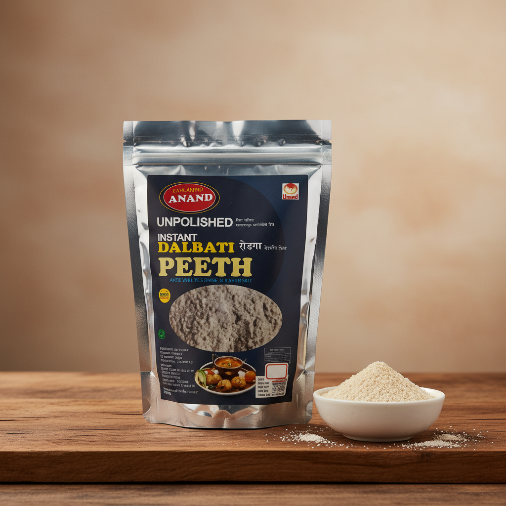 ANAND Dalbatti Flour, Made By Natural Ingredients, Rohidas SHG, No Artificial Flavour, Pack of 500 gm