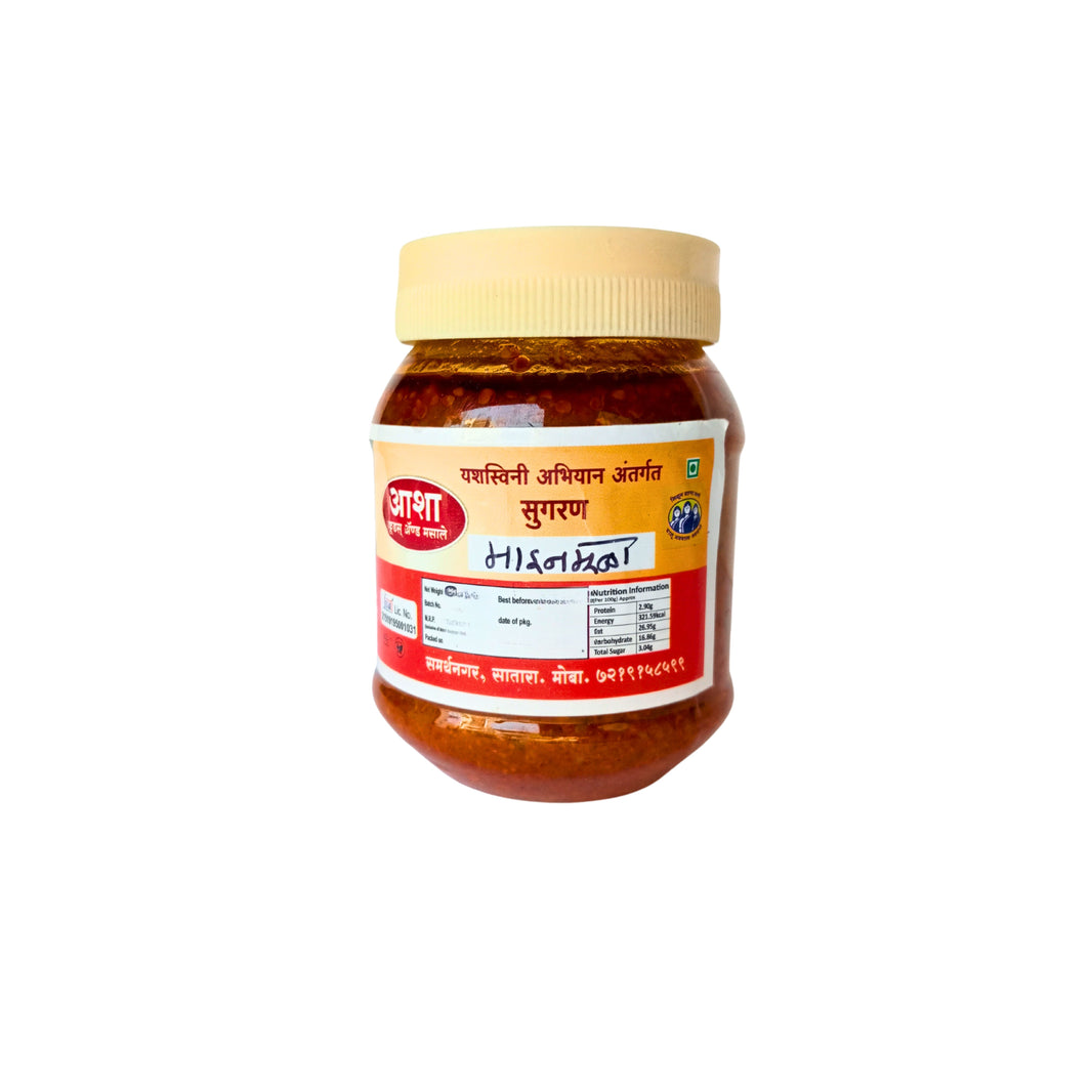 ASHA FOODS Maain Mula Pickle, Maainmula Lonache, Maitrey SHG, Natural Ingredients, No Artificial Colour, Pack of 250 gm
