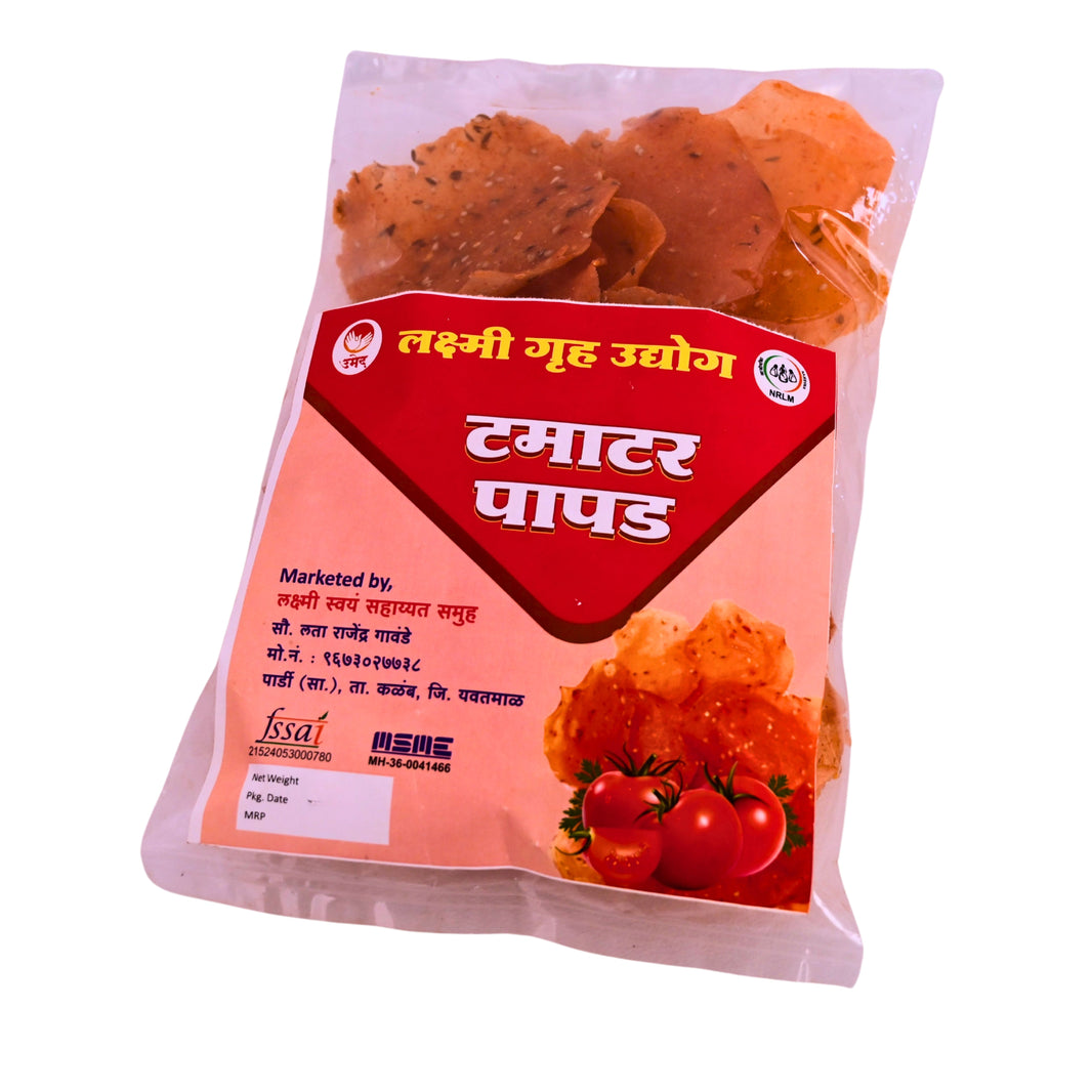 LAXMI - Tomato papad | Natural, Authentic, Chemical-Free, Premium Quality | Pack of 100 gm