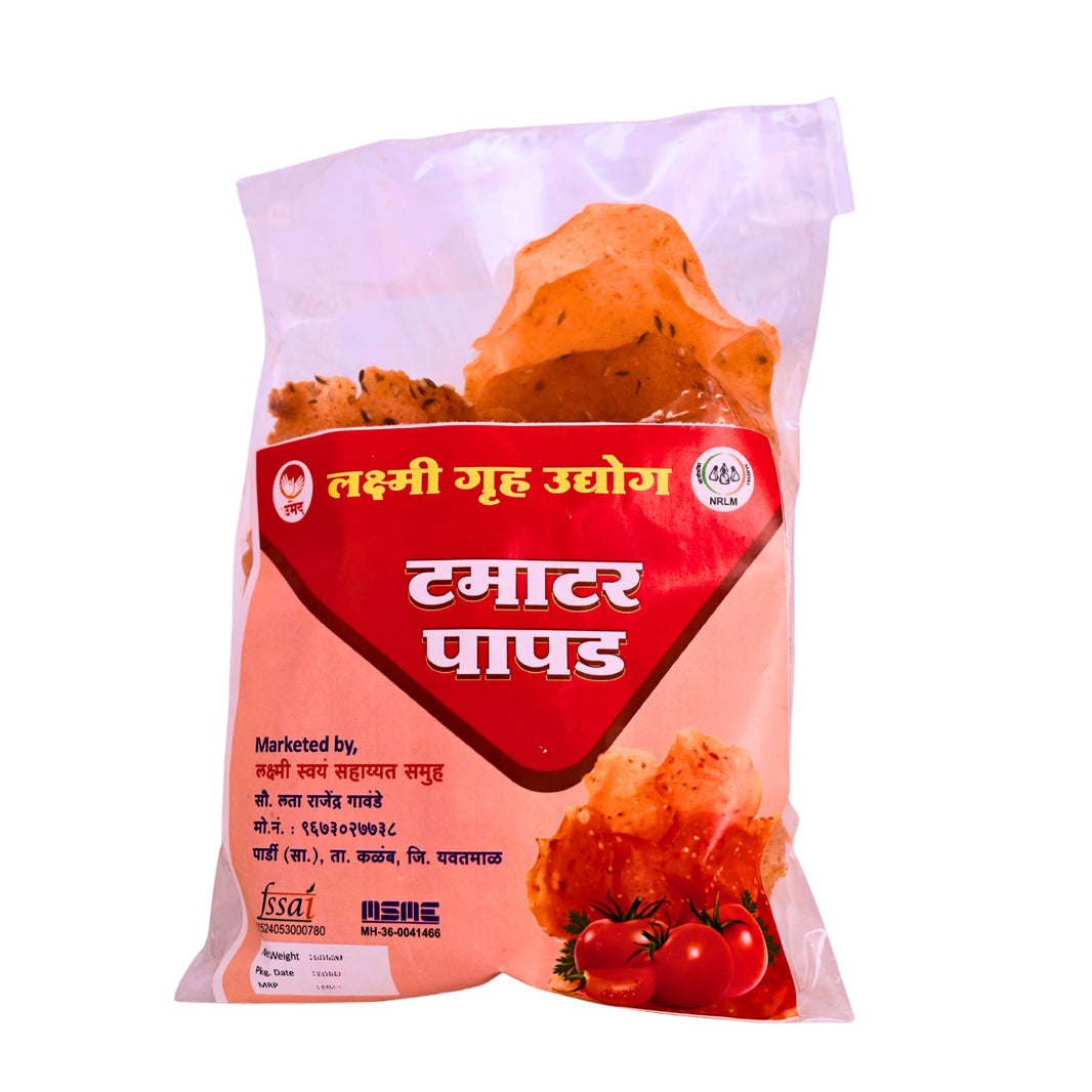 LAXMI - Tomato papad | Natural, Authentic, Chemical-Free, Premium Quality | Pack of 100 gm