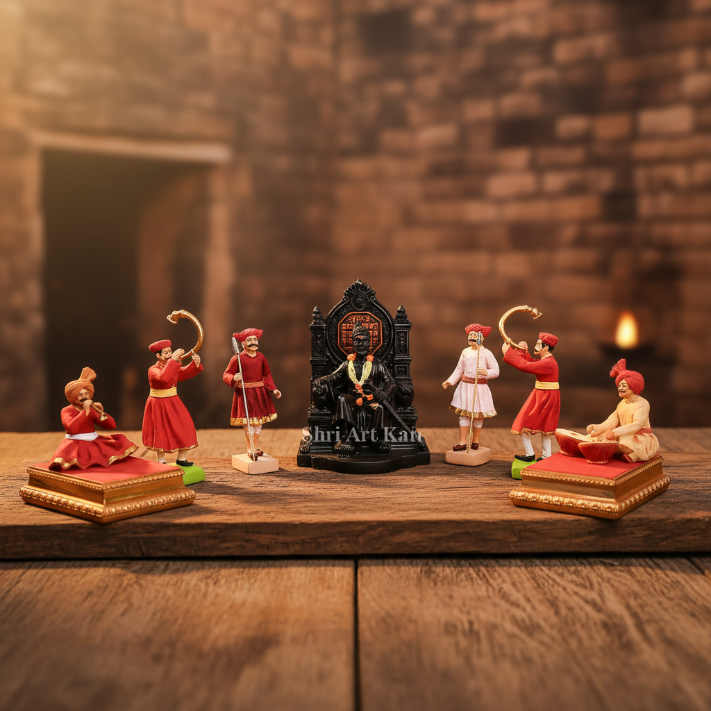 SHRI ART – Mavla Handcrafted Figurines Traditional Design & Durable Craft Pack of 7 Pieces