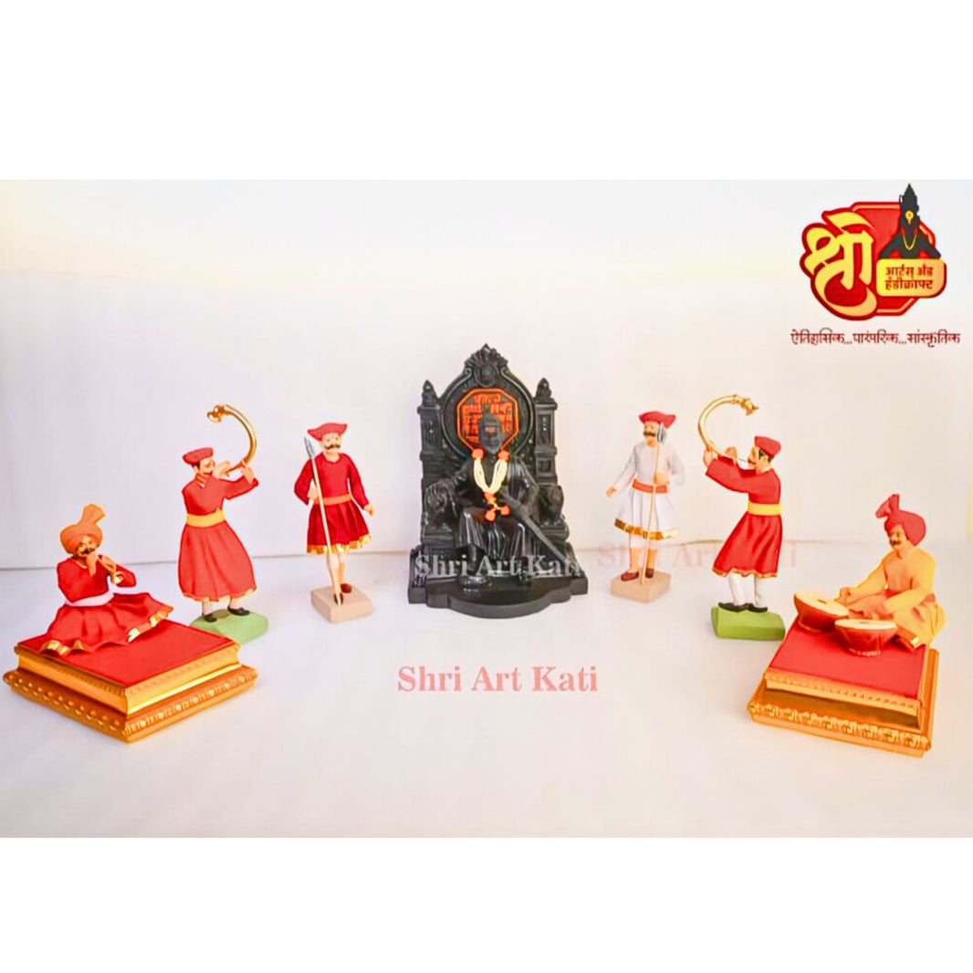 SHRI ART – Mavla Handcrafted Figurines Traditional Design & Durable Craft Pack of 7 Pieces