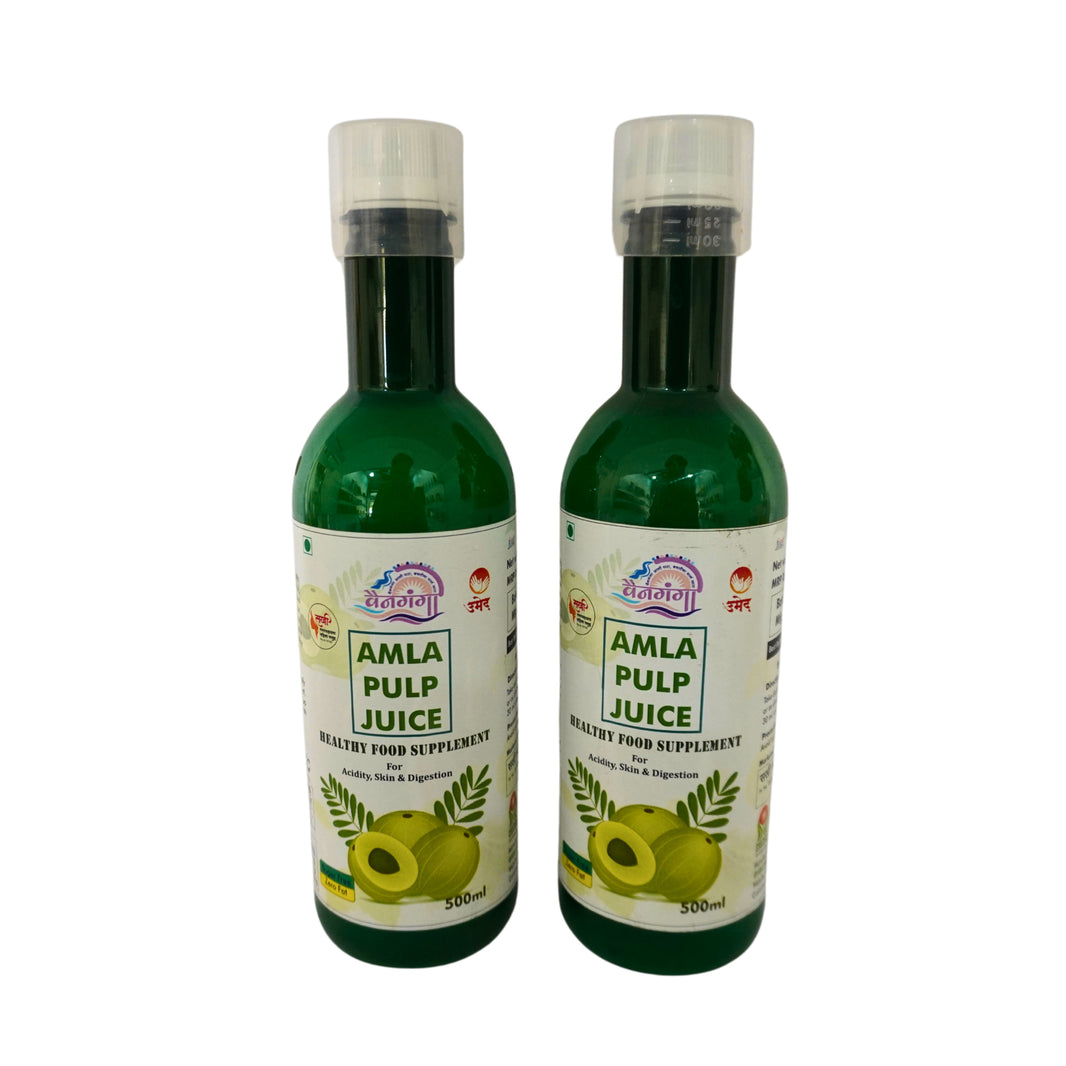VAINGANGA , Sakhi SHG, Amla Pulp Juice, Made By Natural Ingredients, No Artificial Chemical, Pack of 500 gm
