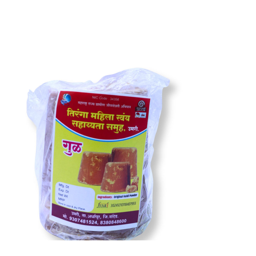 TIRANGA, Pure Deshi Gul Jaggery, Natural, Chemical Free, Pack of 1000 gm