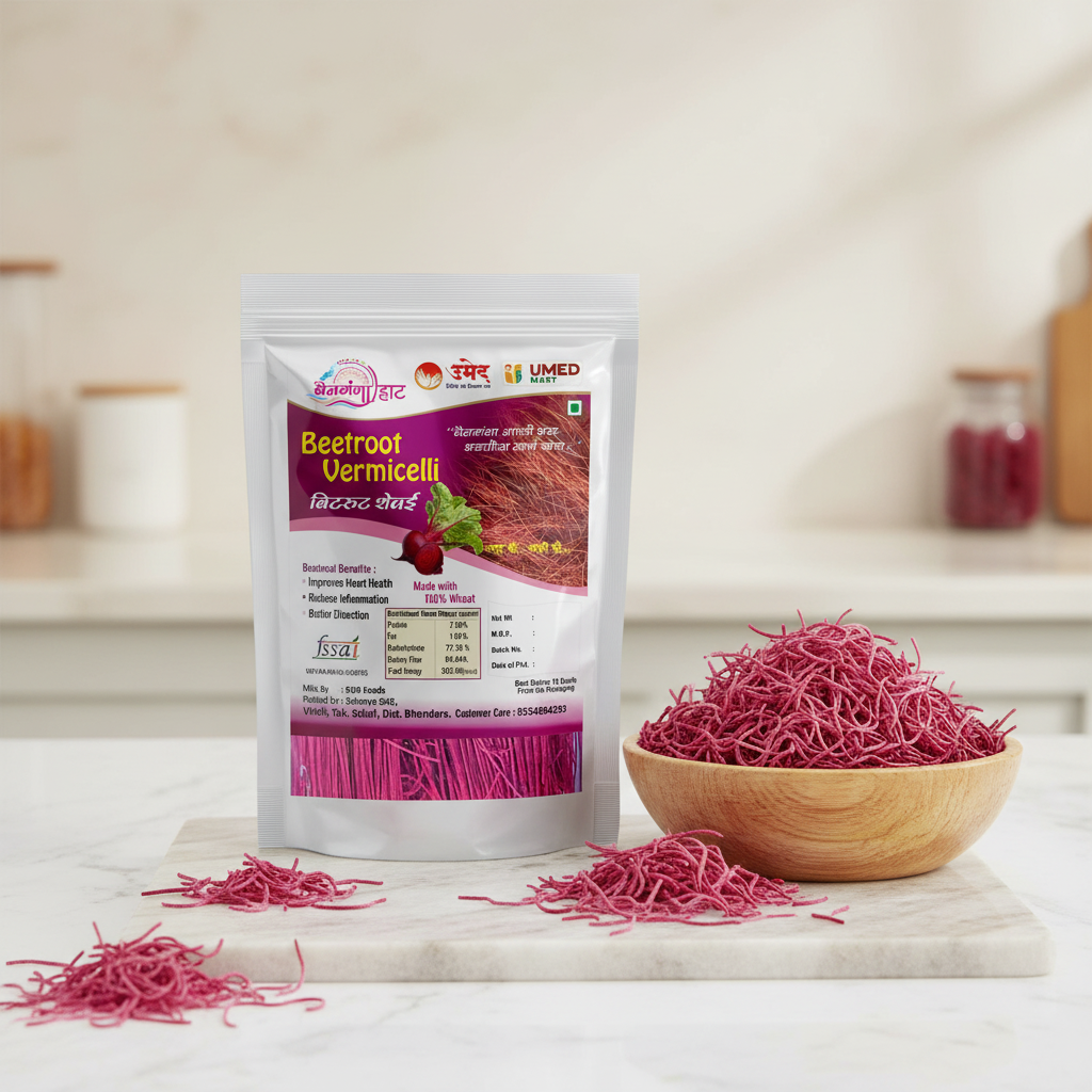 VAINGANGA Bitroot Shevai, No Maida Made By Natural Ingredients, Pack of 250 gm