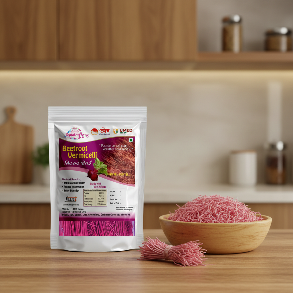 VAINGANGA Bitroot Shevai, No Maida Made By Natural Ingredients, Pack of 250 gm