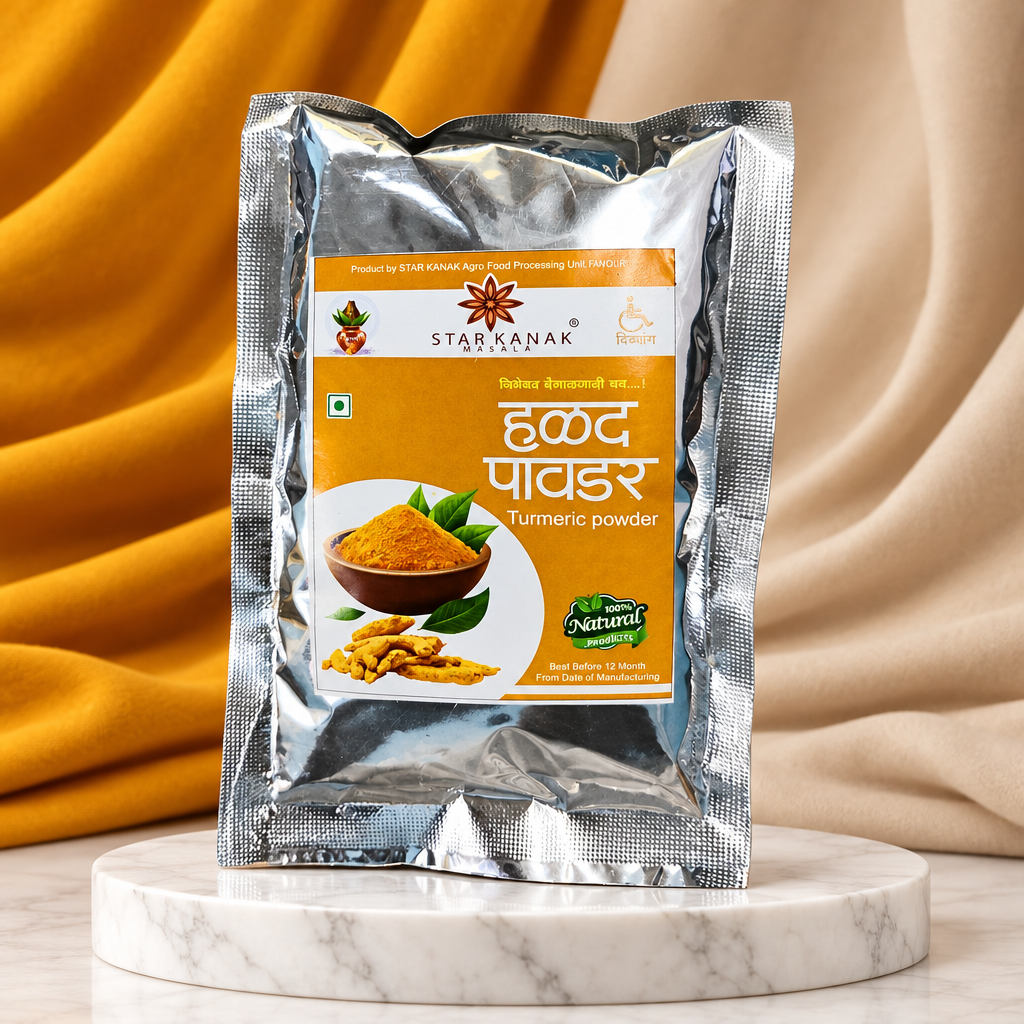 STAR KANAK DIVYANG – Haldi Powder | Aromatic, Authentic, Preservative-Free, Traditional Blend | Pack of 250 gm