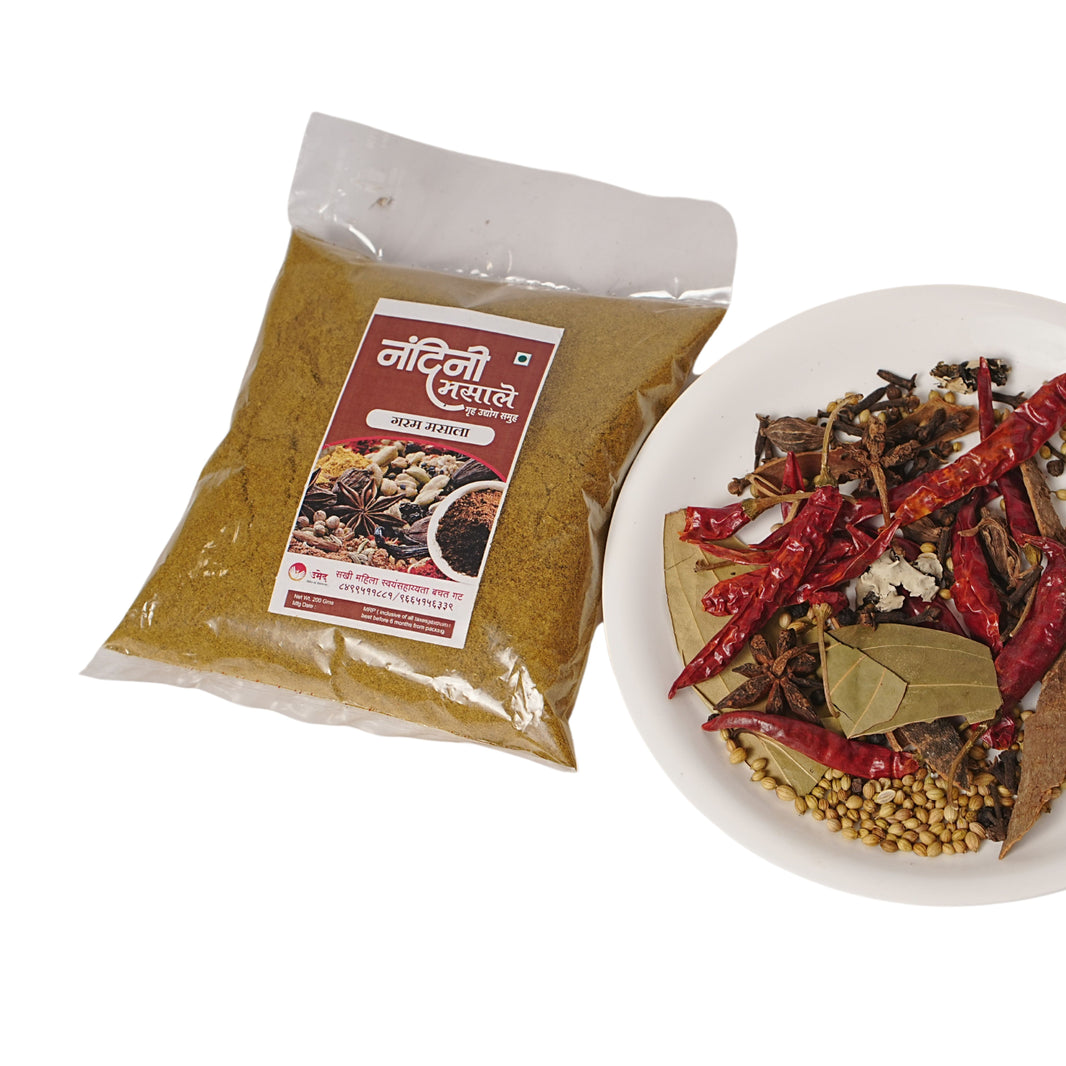 NANDINI MASALE, Garam Masala, Sakhi SHG, Natural Ingredients, No Artificial Essence, Pack of 200 gm