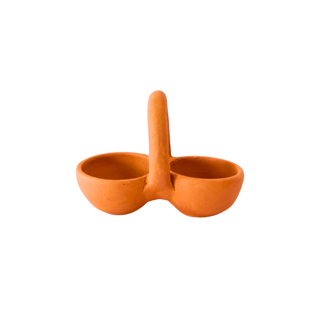 SADGURU ECO FRIENDLY Haladi Kunku Karanda, Made By Natural Soil, Local Craftsmanship, Pack Of 1