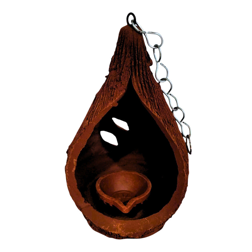 YASHASWINI MAHILA PG - Coconut Shell Lamp (Naral Diya) | Natural, Pure, Traditional, Handmade | 1