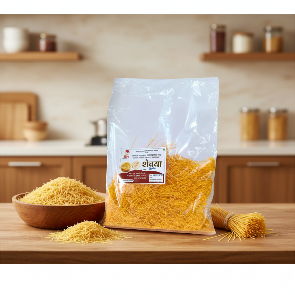 BHARATMATA, Mango Shevai, No Maida Made By Natural Ingredients, Pack of 250 gm