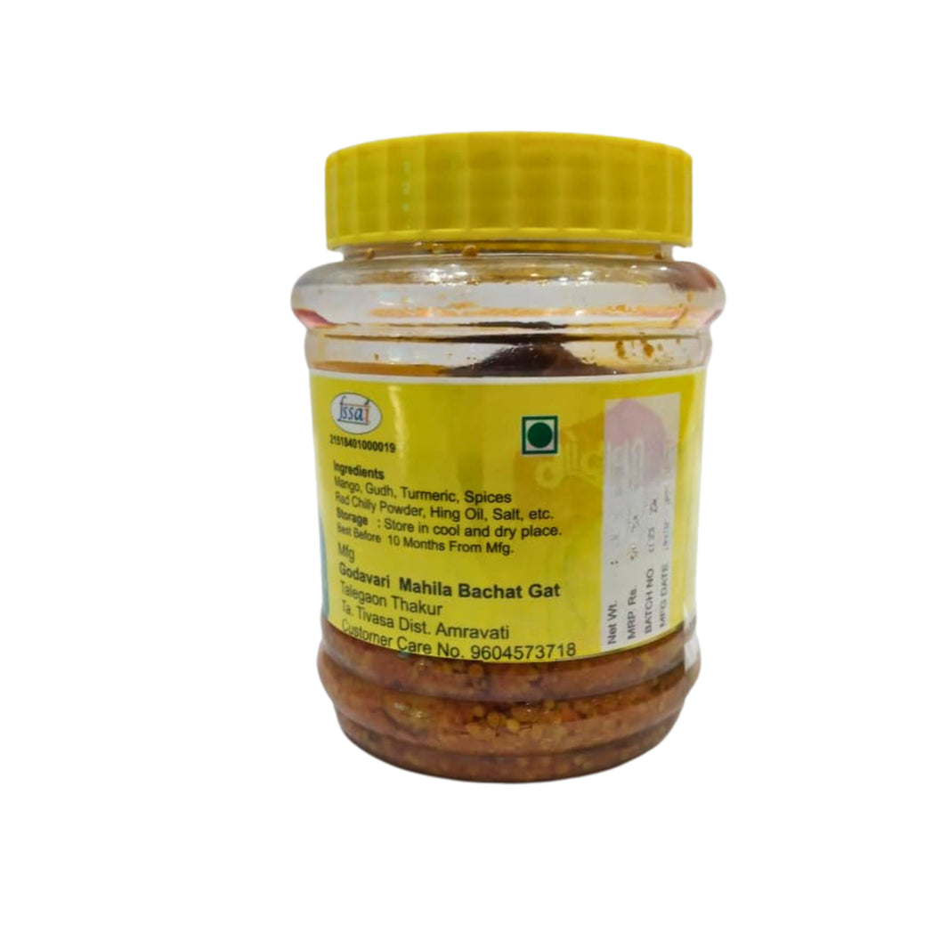 GODAWARI Mango Pickle, Godawari SHG, Natural Ingredients, No Artificial Colour, Pack of 500 gm