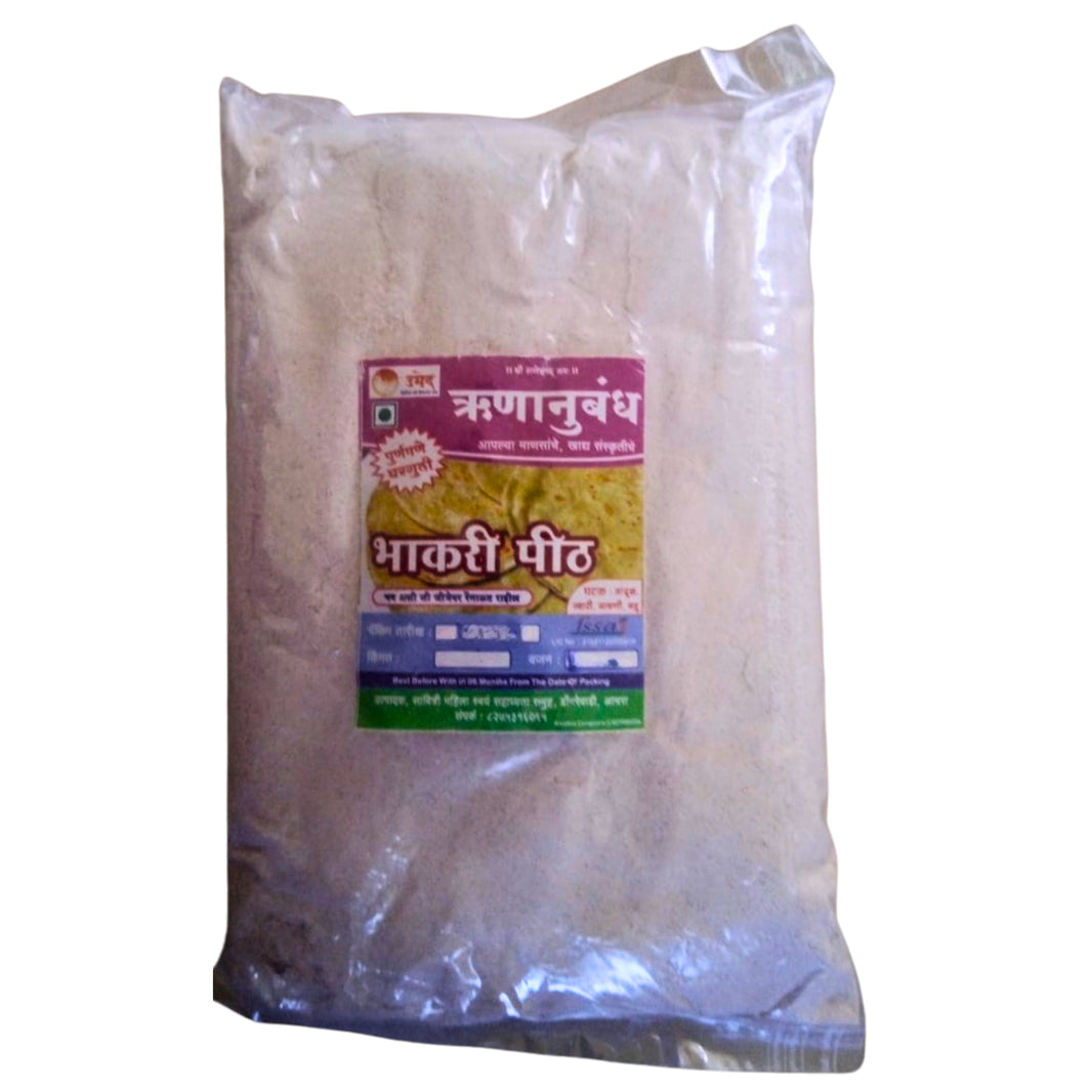 RUNANUBAND Bhakari Flour, Natural, Healthy, Best Quality, Pack of 1000 gm