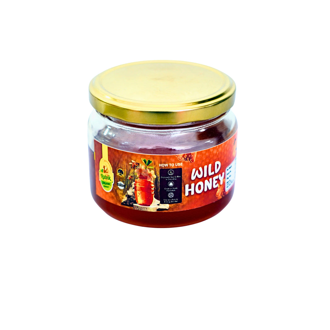 SONIYA Wild Honey Pack of 500 gm Natural Forest Honey Pure Raw Honey Natural Sweetener