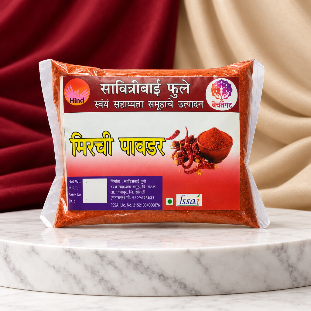 SAVITRIBAI Red Chilli Powder, Premium Quality, Natural, Healthy, Pack of 100 gms