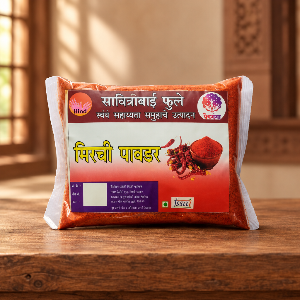 SAVITRIBAI Red Chilli Powder, Premium Quality, Natural, Healthy, Pack of 100 gms
