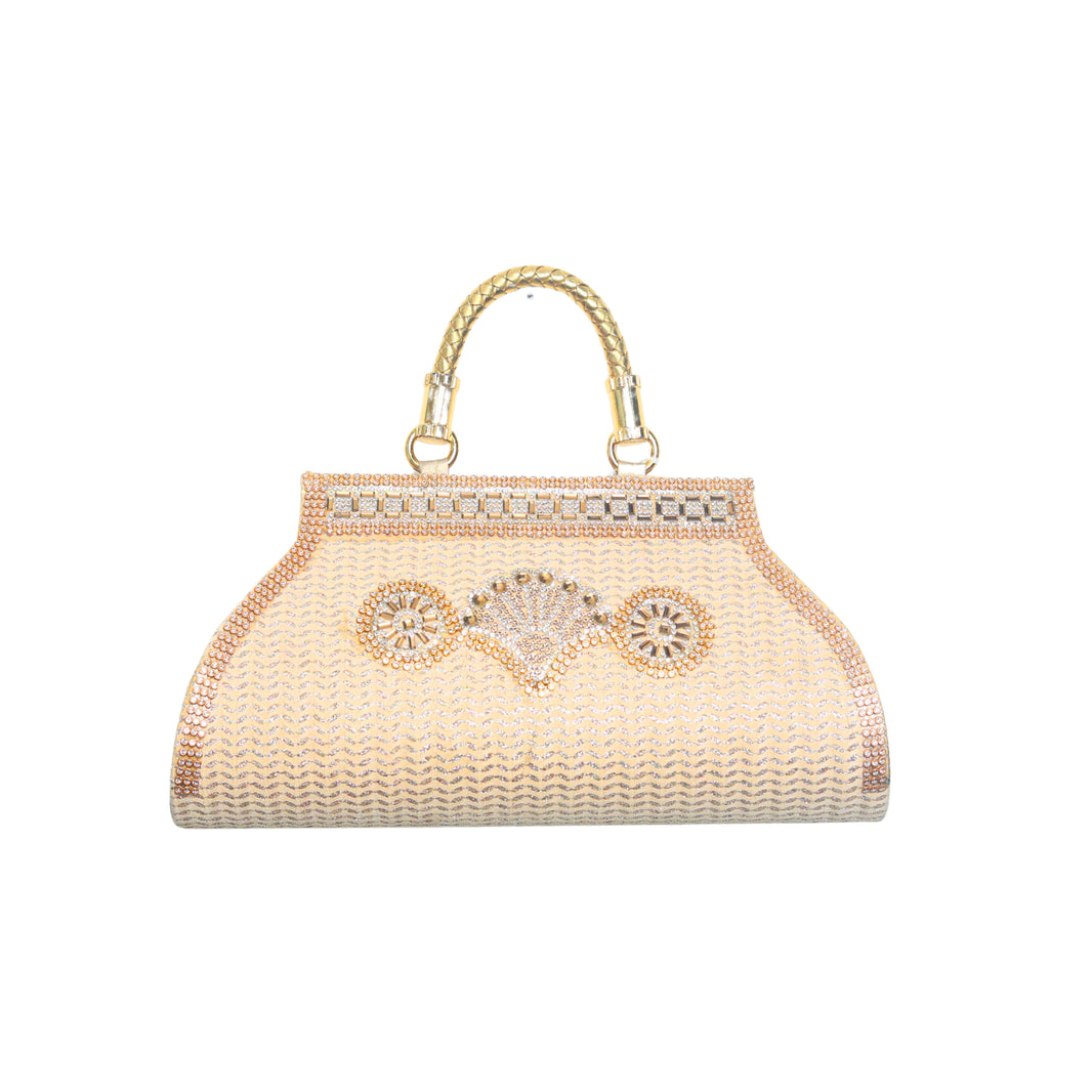 AMIV Party Wear Ladies Purse Cream Colour, Handmade by Triveni SHG, Eco-friendly and Washable, Pack Of 1 no