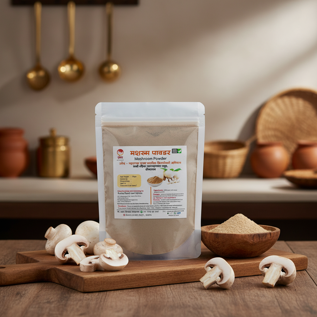 SAKHI Mushroom Powder Natural Umami Chemical-Free Traditional Processing Pack of 250 gm