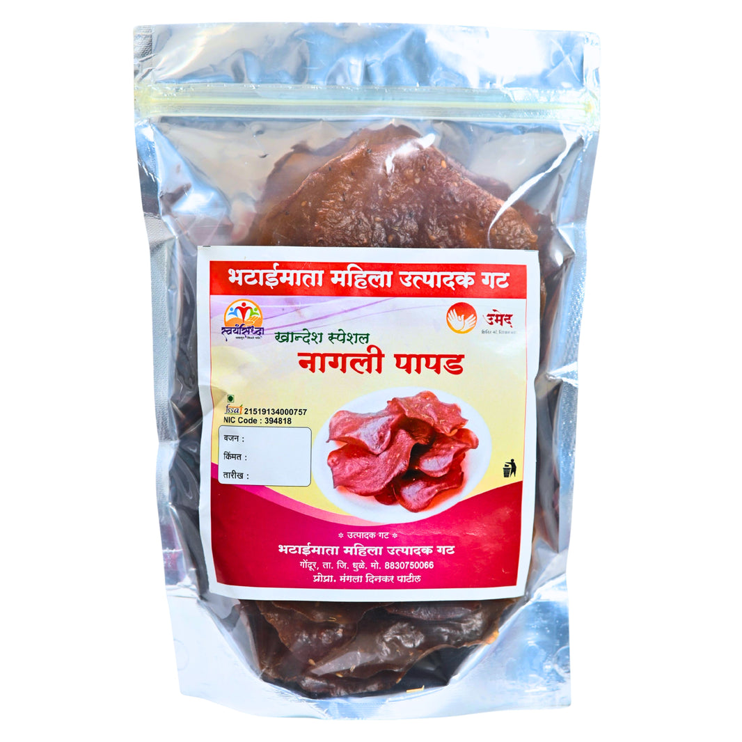 BHATAI MATA - Ragi Papad | Natural, Authentic, No Chemicals, No Artificial Color | 1000 gm
