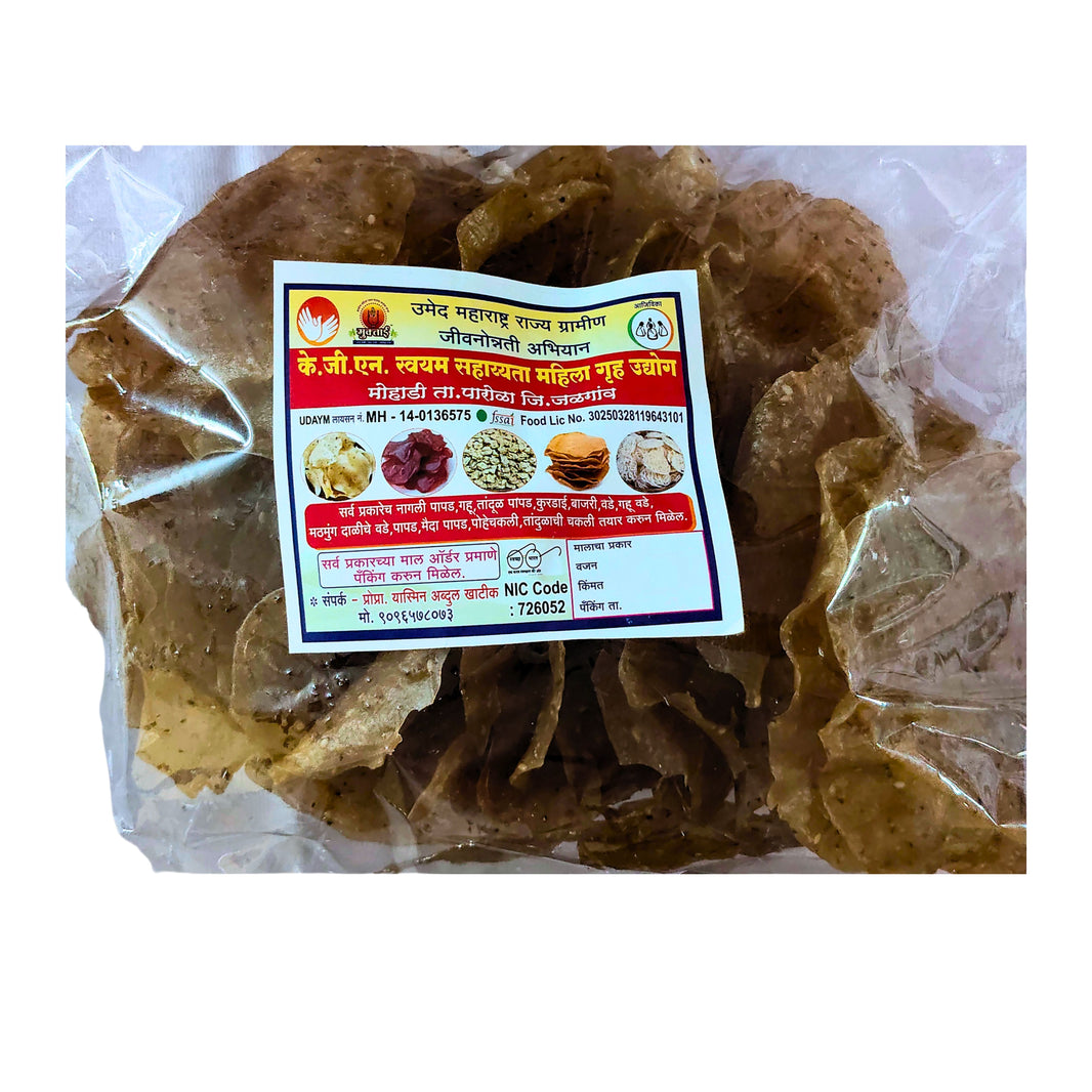 KGN - Gahu Tandul Papad | Handmade, Wholesome, 100% Natural, No Additives | 1000 gm