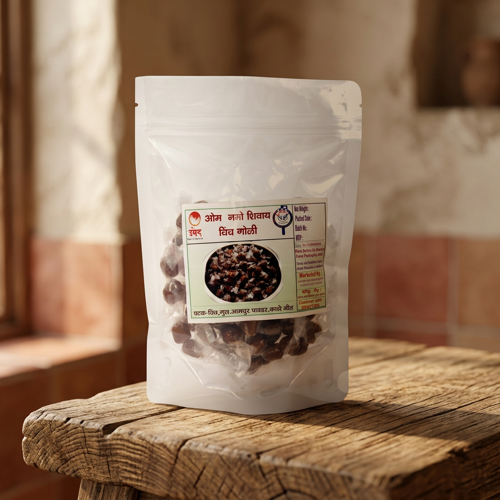 OM NAM SHIVYA Chinch Goli Tamarind Candy 200 gm(100g X 2) Traditional Sweet Tangy Snack Authentic Homemade Flavor Natural Tamarind Delight
