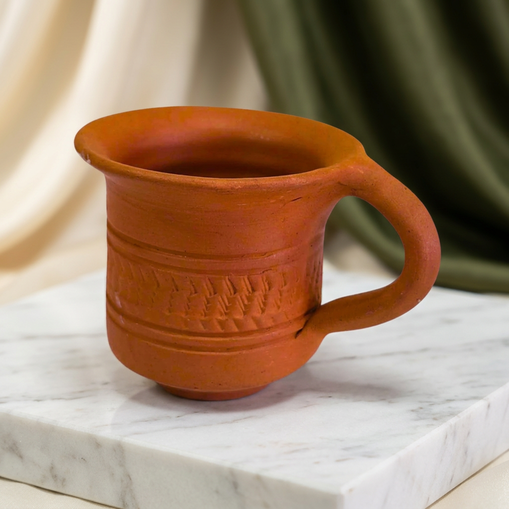 YASHASWINI MAHILA PG - Clay Tea Cup (Variant 2) | Natural, Pure, Traditional, Handmade | 1