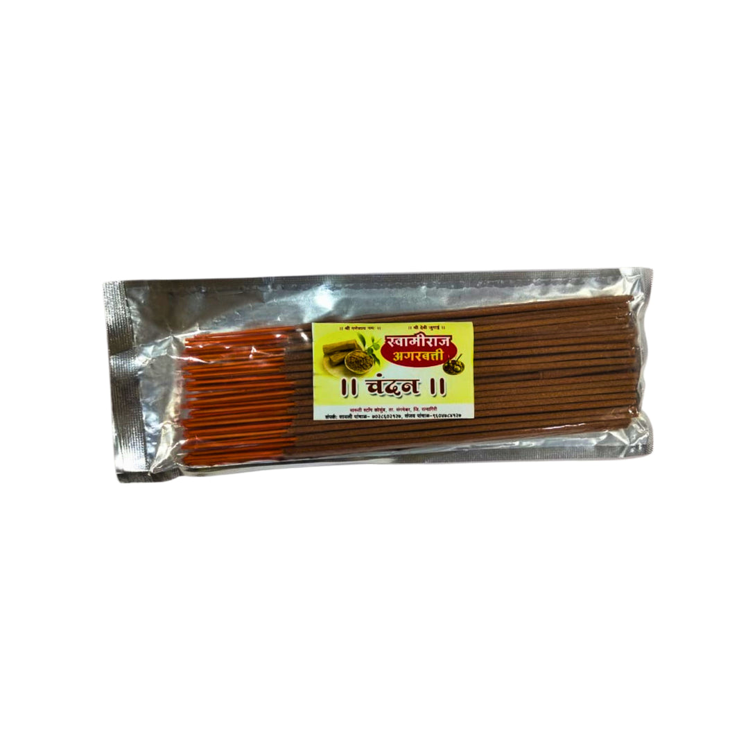 SWAMIRAJ Sandalwood Incense Sticks Handmade Spiritual Fragrance Crafted for Prayer Meditation and Daily Worship Pack of 200 gm