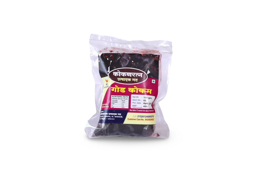 Kokanratna Sweet Kokam, Natural Ingredients, No Artificial Essence, No Added Sugar,  Pack of 100 gm