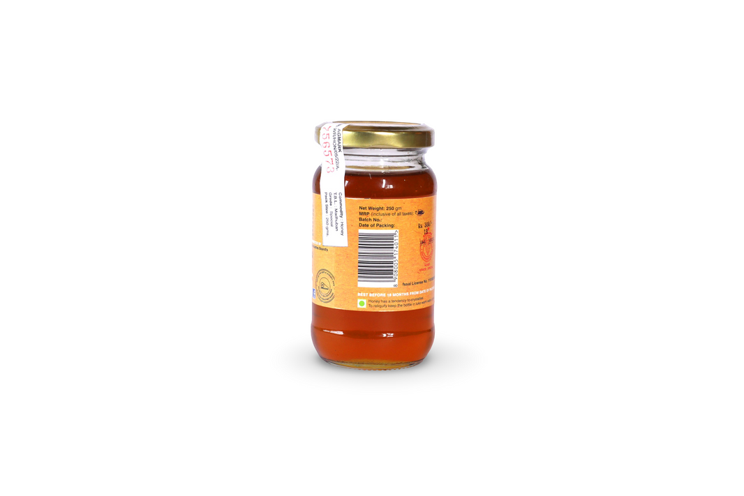 MADHUBAN Organic Premium Honey, Om Producer Group, Made By Natural Ingredients, No Artificial Flavours, Pack of 250 gm