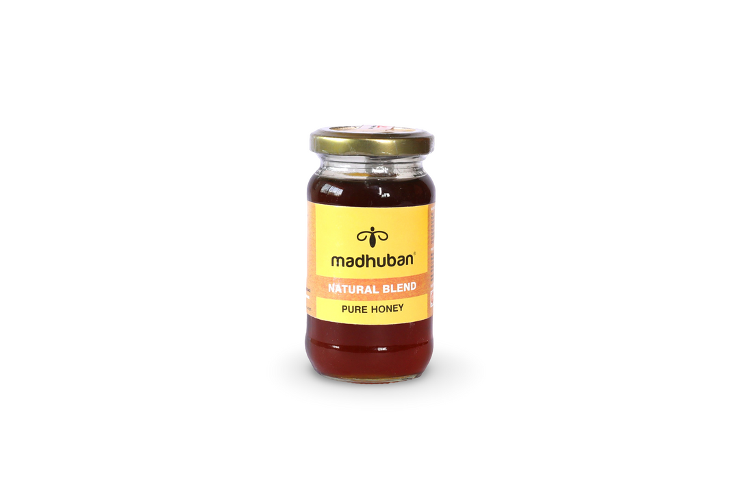 MADHUBAN Organic Premium Honey, Om Producer Group, Made By Natural Ingredients, No Artificial Flavours, Pack of 500 gm