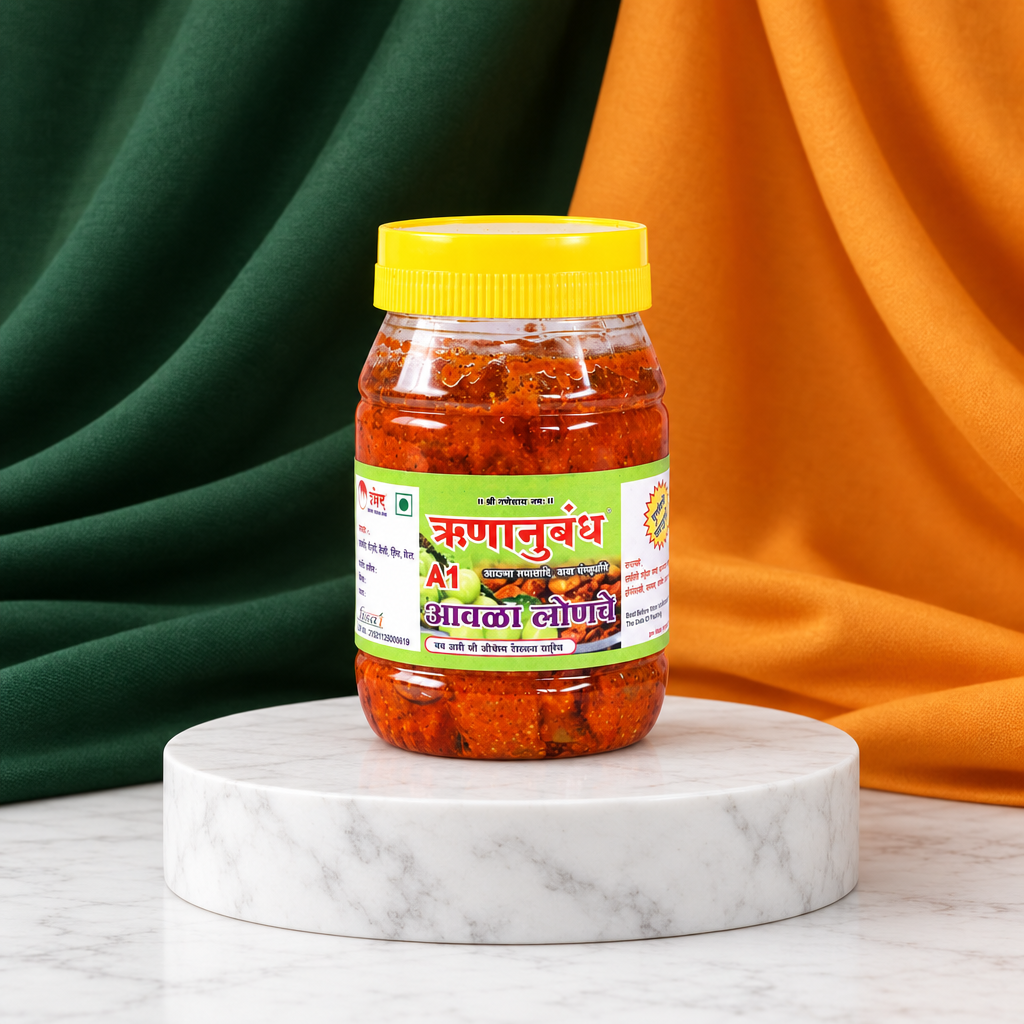 RUNANUBANDH Avala Pickle, Natural Ingredients, No Artificial Essence, Pack of 1000 gms