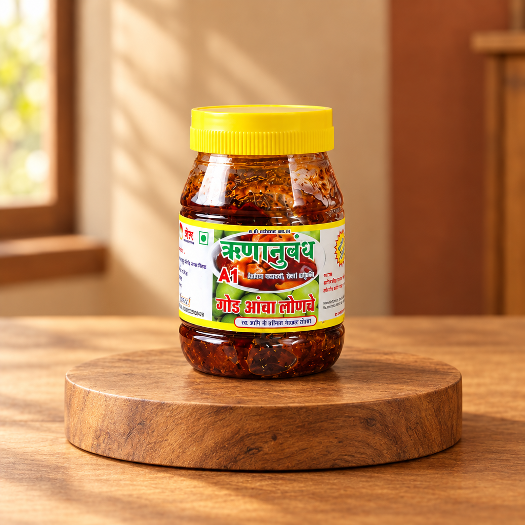 KOKANKANYA Sweet Mango Pickle Pack Of 1 Variant Traditional Maharashtrian Kairi Aam Lonche Sweet Spicy Tangy Homemade Style Mango Pickle Authentic Taste