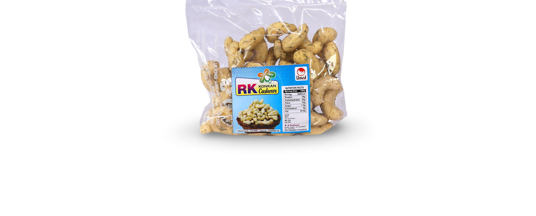 R K CASHEWS, Onion Cashew, Healthy, Fiberous, Natural Flavour, Pack of 100 gm