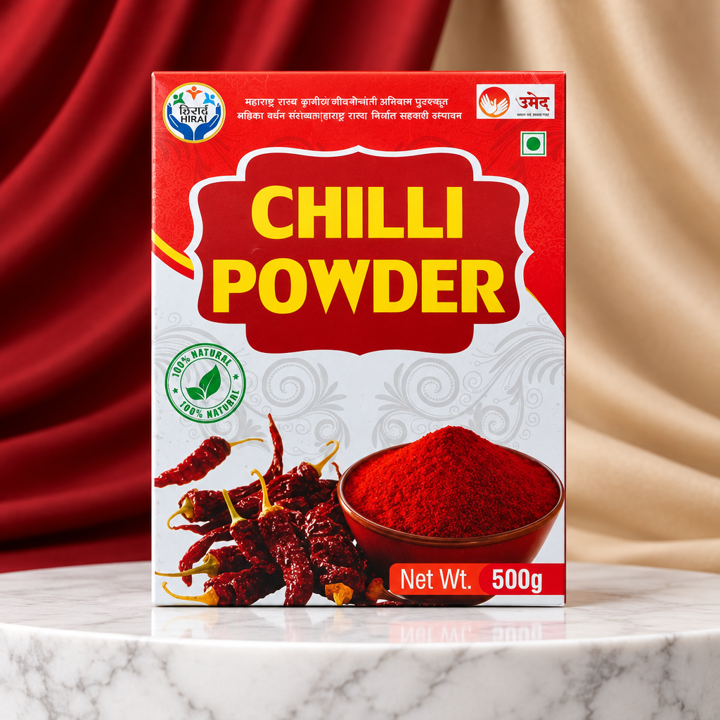 KALYANI SHG, Natural Chilli Powder Made By SHG, Pack Of 1