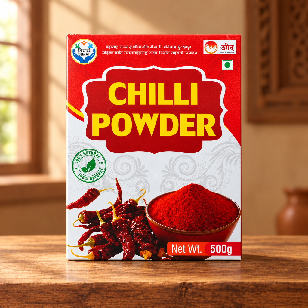 KALYANI SHG, Natural Chilli Powder Made By SHG, Pack Of 1