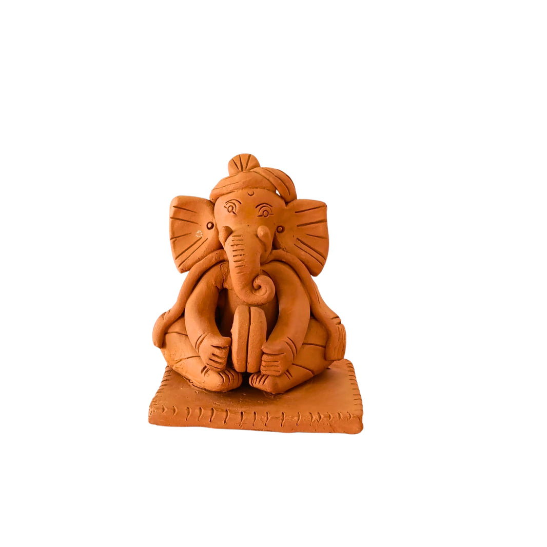 SADGURU ECO FRIENDLY Ganapati Palying Tal, Made By Natural Soil, Local Craftsmanship, Pack Of 1
