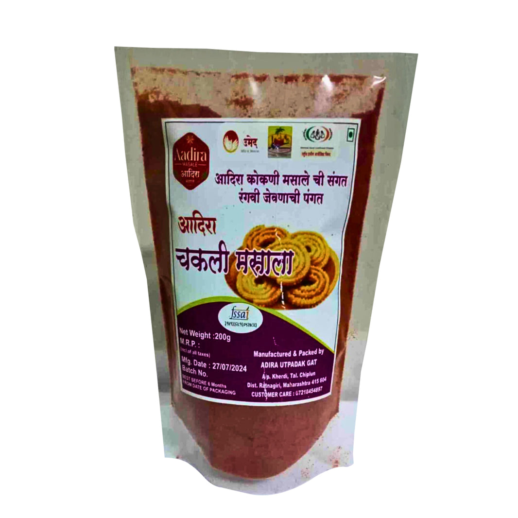 ADHIRA Chakli Masala Traditional Maharashtrian Snack Spice Blend Made From Aromatic Spices Enhances Homemade Chakli Taste Crunch And Flavor 200g