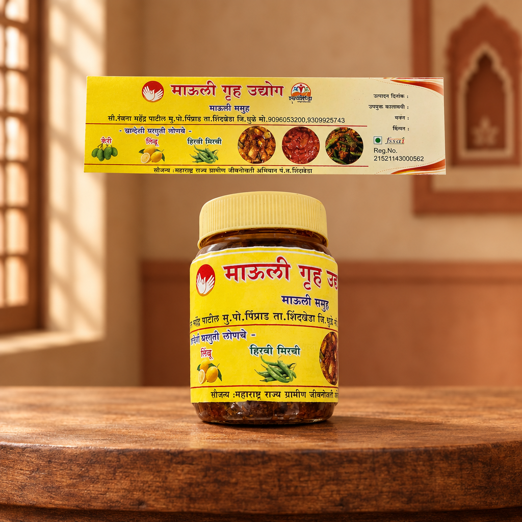 MAULI GRUH UDYOG Limbu Lonche Pack Of 500gm Lemon Pickle Tangy Salty Digestive Traditional Meal Companion