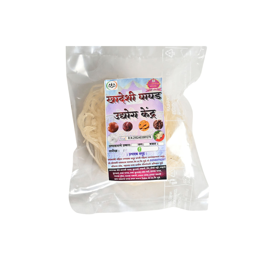 KHANDESHI PAPAD Gahu Kurdai Pack Of 500gm Traditional Homemade Ready To Fry Crispy Wheat Snack Authentic Taste