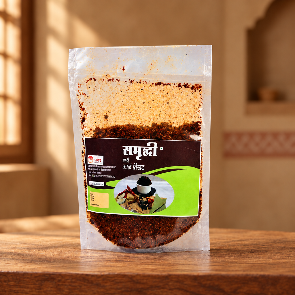 SAMRUDHI – Samrudhi Kale Tikhat - pure, farmer-made, natural - Pack of 500 g