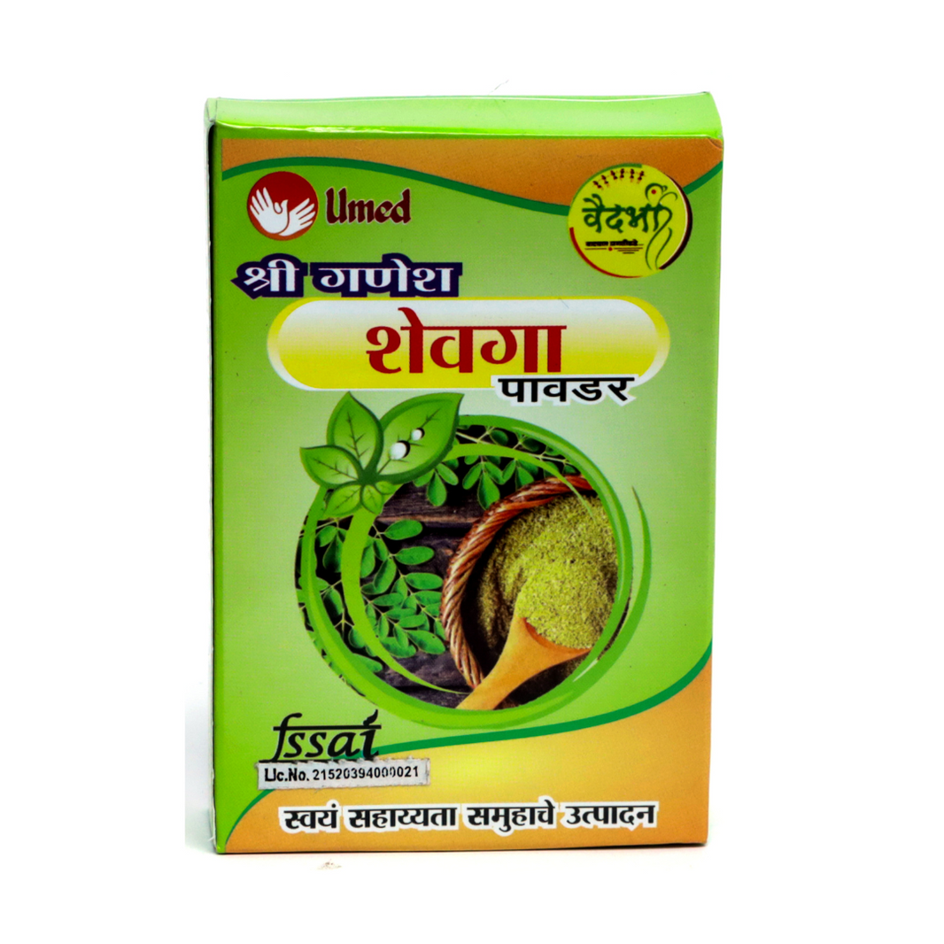 SHRI GANESH Shevga Powder, Moringa Powder, Kumkum SHG, Made By Natural Ingredients, No Artificial Chemical, Pack of 40 gm