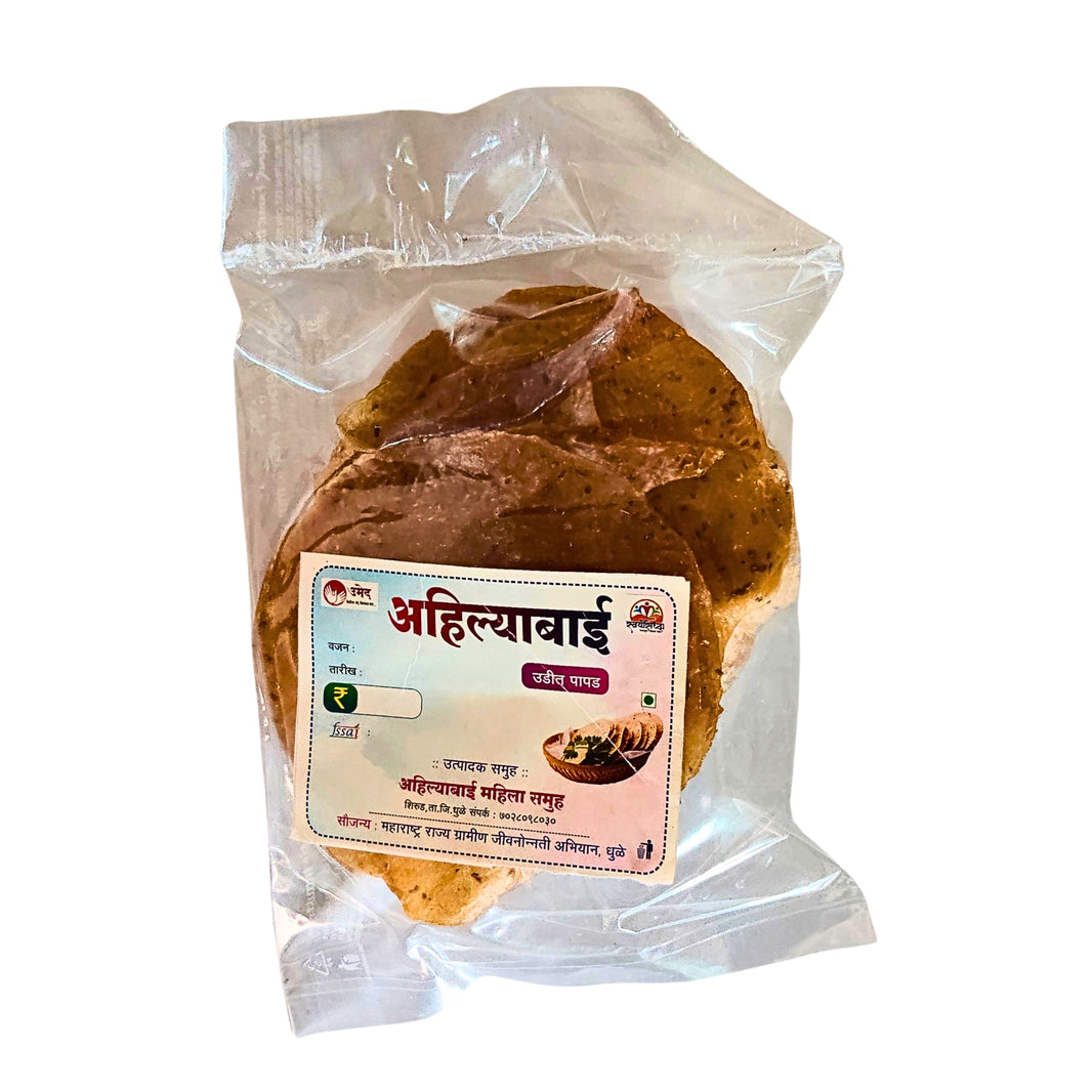 AHILYABAI – Gahu-Tandul Papad traditional, crispy, handmade Pack of 50 pic