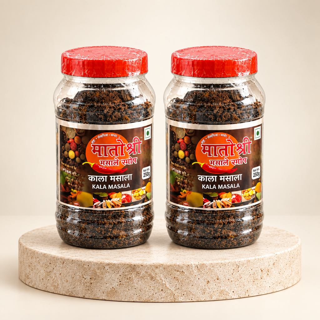 MATOSHRI MASALA Kala Masala Pack of 500 gm(250g X 2) Traditional Maharashtrian Spice Blend Rich Aroma Authentic Flavor Slow Roasted Kitchen Masala Premium Taste