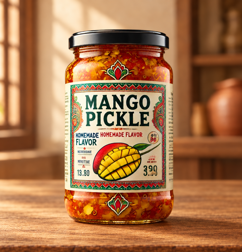 Annapurna Mango Pickle, Natural Ingredients, No Artificial Essence, Pack of 250 gms