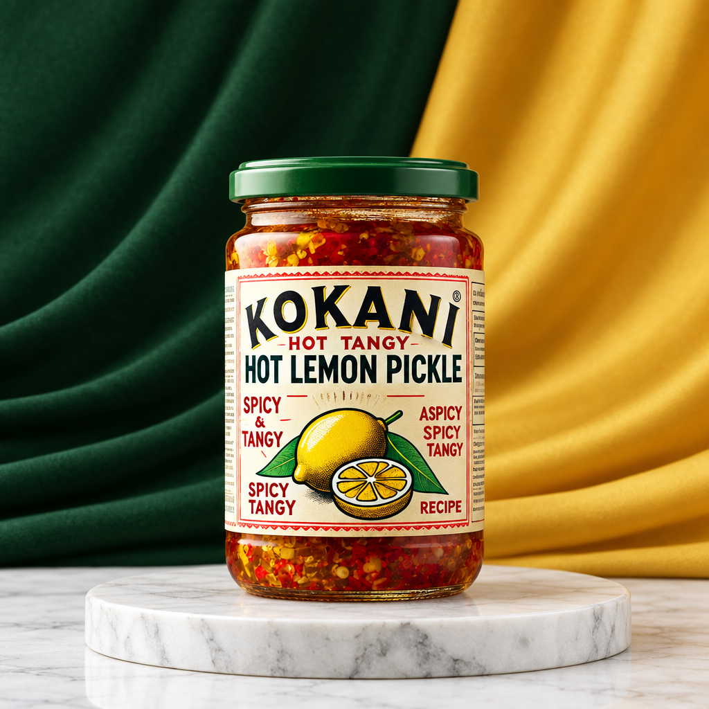 Assal Kokani, Hot Lemon Pickle, Natural Ingredient, No Artificial Essence, Pack of 500 gms