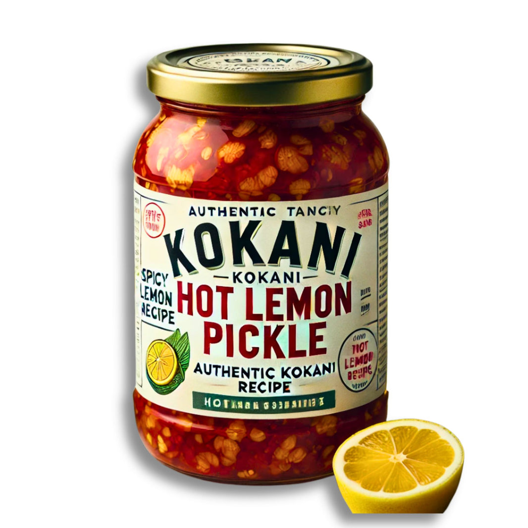 Assal Kokani, Hot Lemon Pickle, Natural Ingredient, No Artificial Essence, Pack of 500 gms