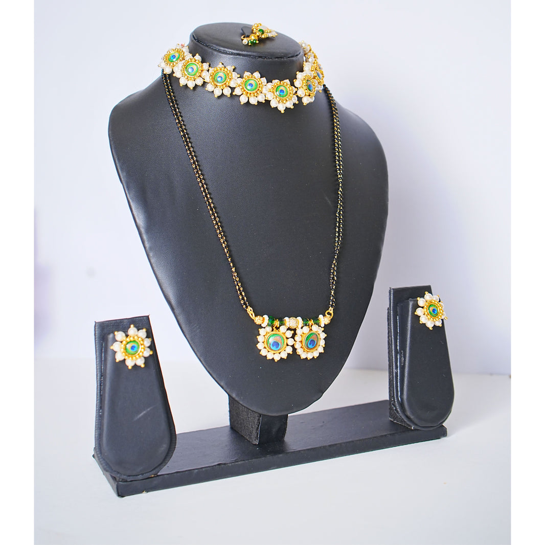 EKTA HANDMADE JEWELLERY, Morpis Mangalsutra, Artificial Jewellery, Ekta Gram Sangh, Environment Friendly, Handmade Jwellery, Pack of 1 Piece