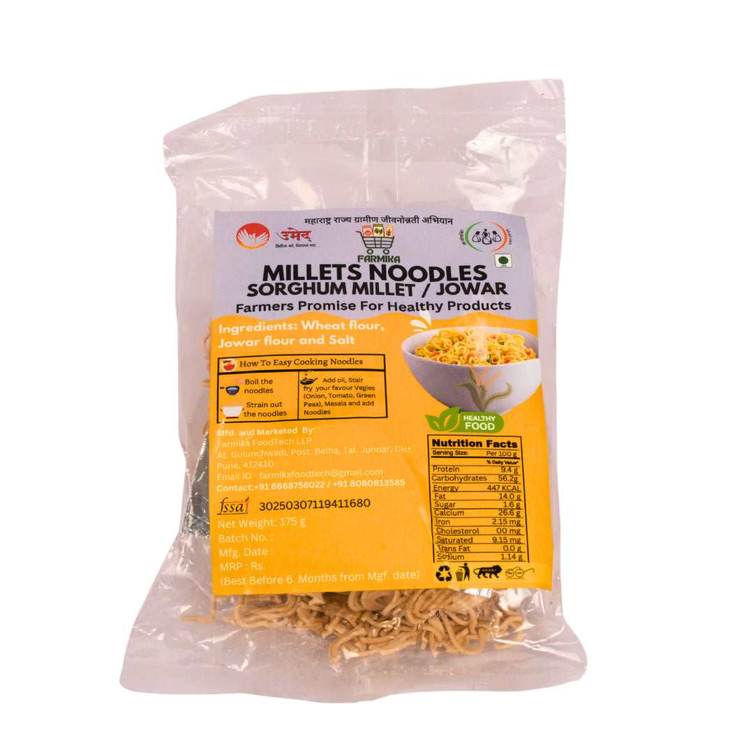 FARMIKA - Jowar Noodles | Natural, Pure, Traditional, Handmade | 175g